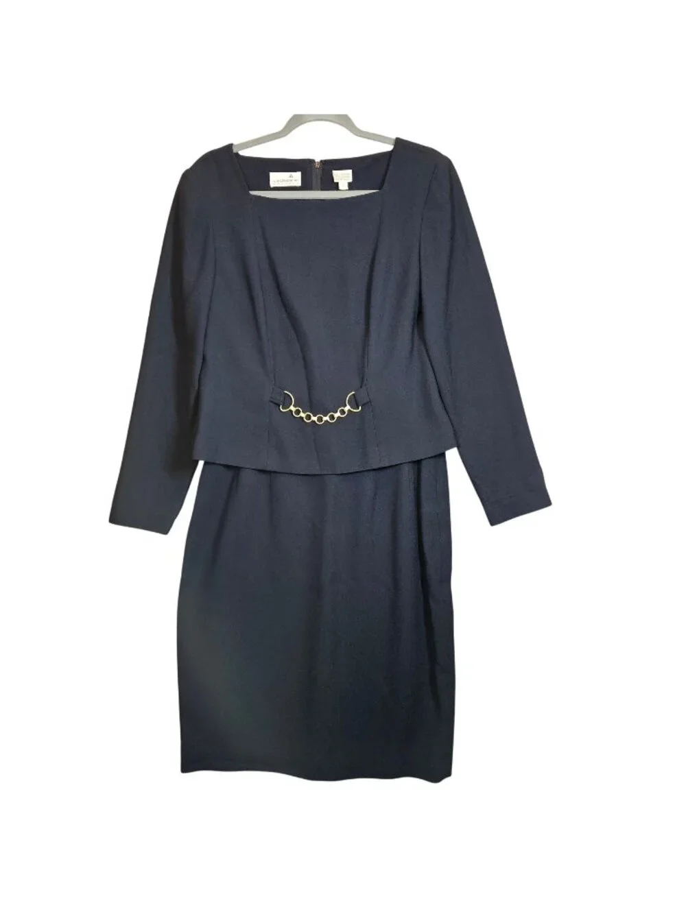 Liz Claiborne blouse skirt set Womens 8 Black Career Business Party Formal Class
